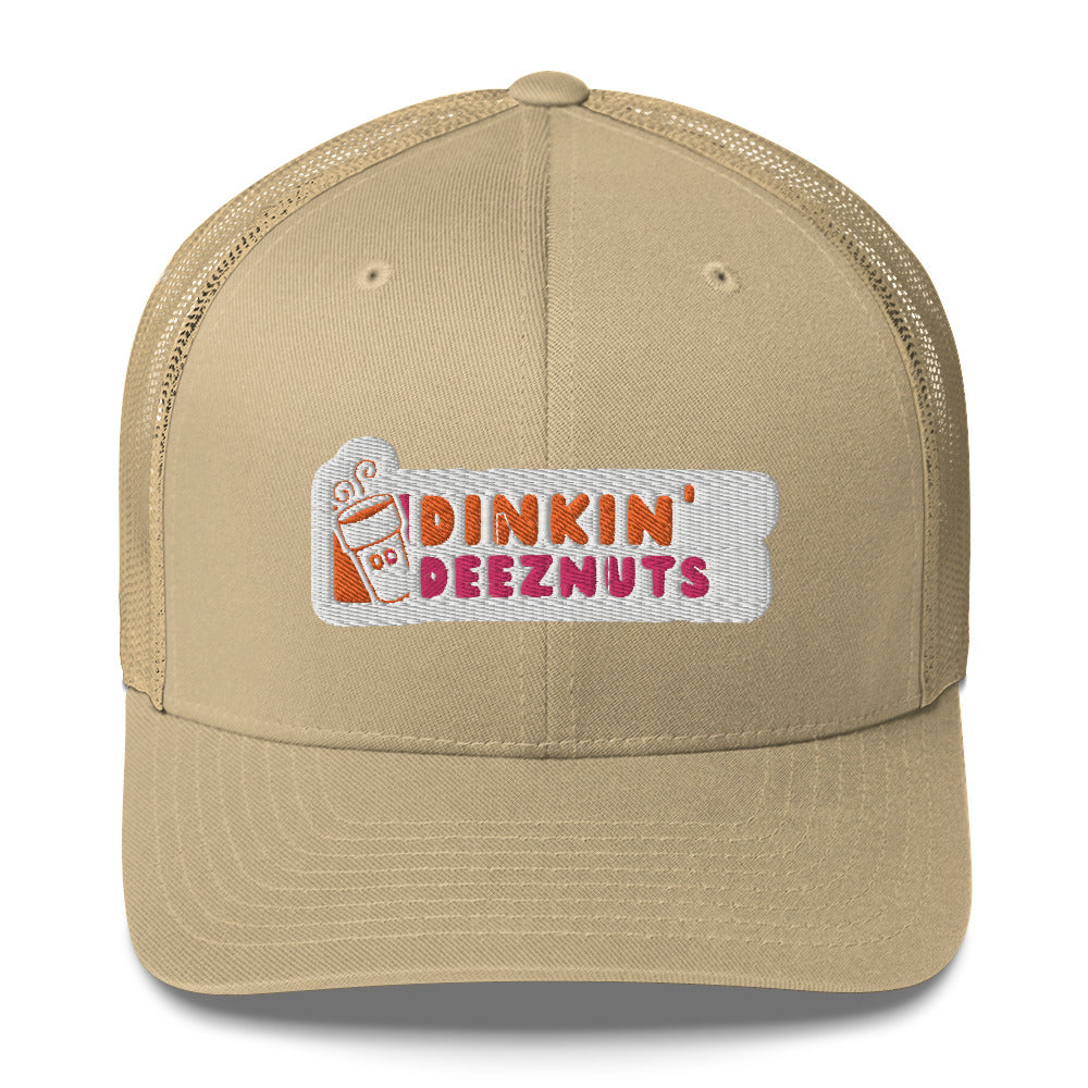 Dinkin' Deeznuts Funny Embroidered Pickleball Trucker Hat | Dinking