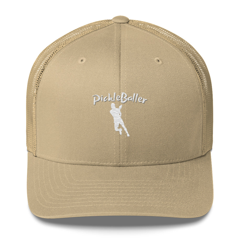 PickleBaller Embroidered Pickleball Trucker Hat