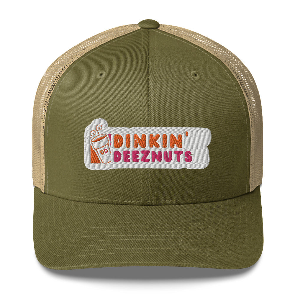 Dinkin' Deeznuts Funny Embroidered Pickleball Trucker Hat | Dinking