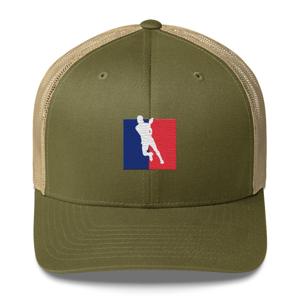 Pickleball Player Logo Embroidered Pickleball Trucker Hat