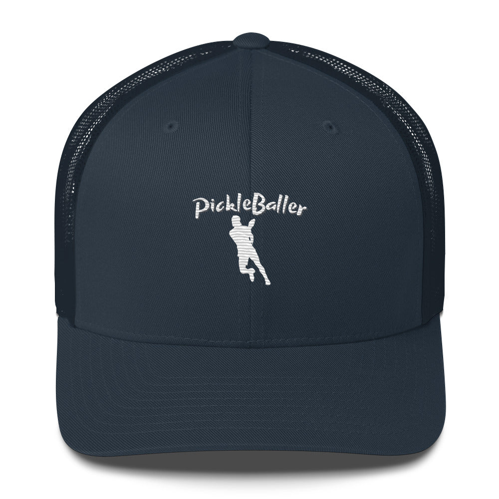 PickleBaller Embroidered Pickleball Trucker Hat