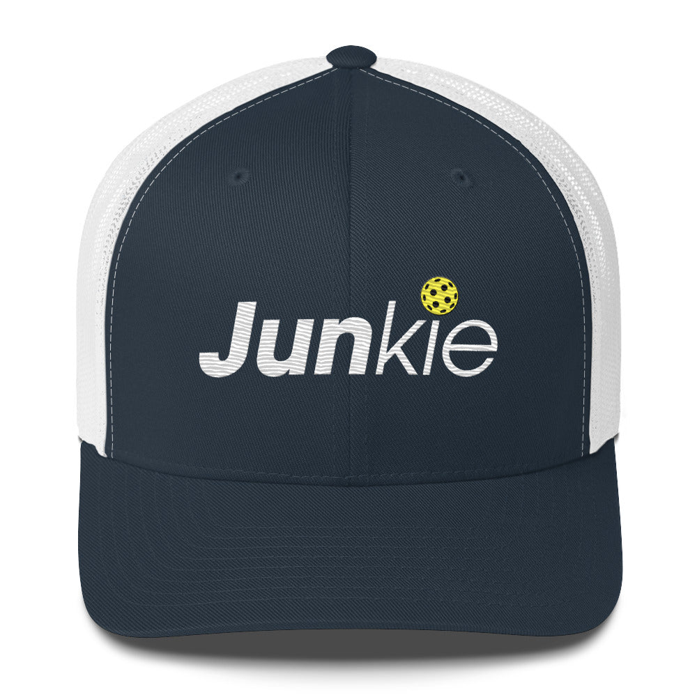 Pickleball Junkie Embroidered Pickleball Trucker Hat