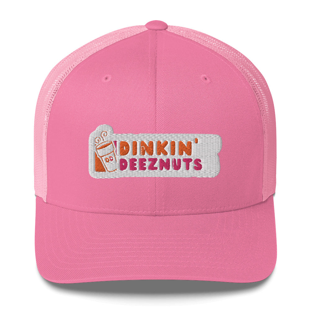 Dinkin' Deeznuts Funny Embroidered Pickleball Trucker Hat | Dinking