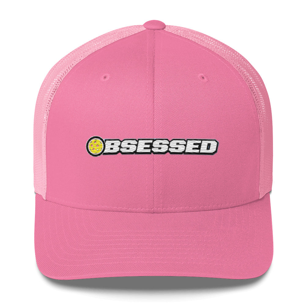 Obsessed With Pickleball Embroidered Pickleball Trucker Hat