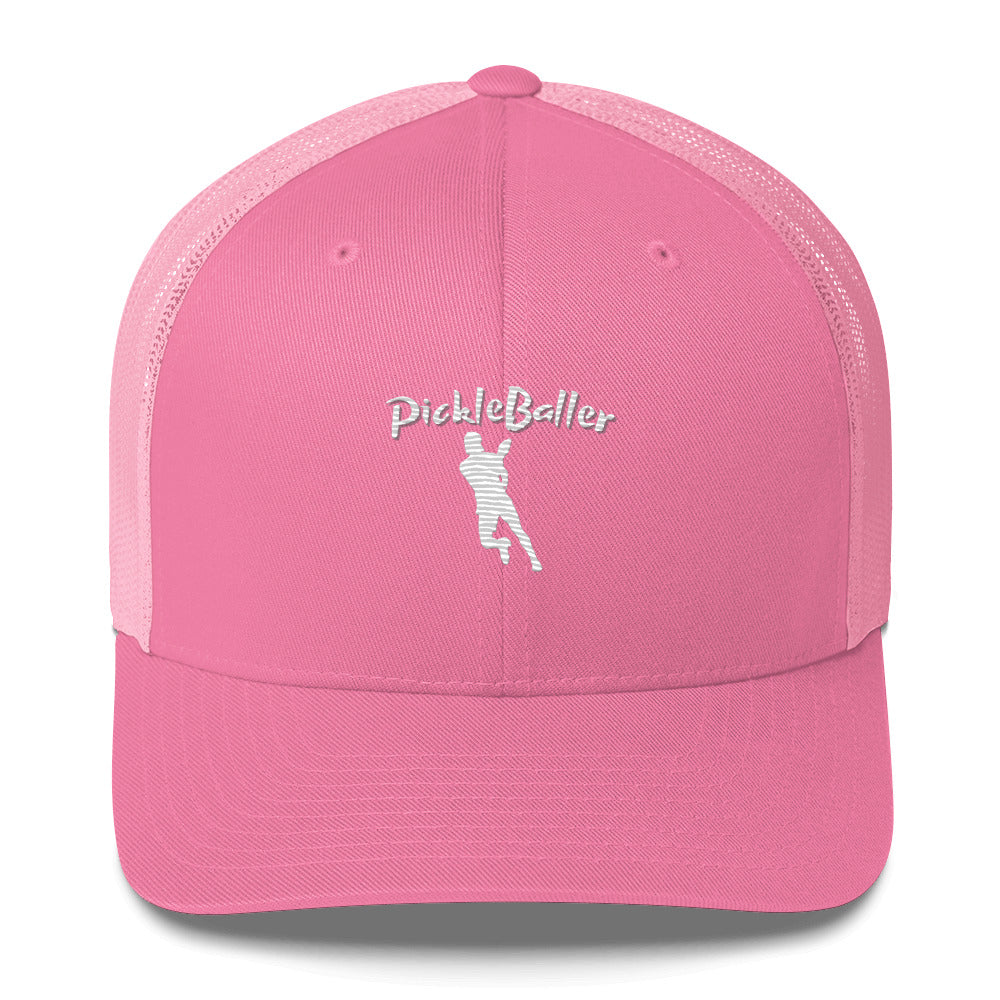 PickleBaller Embroidered Pickleball Trucker Hat
