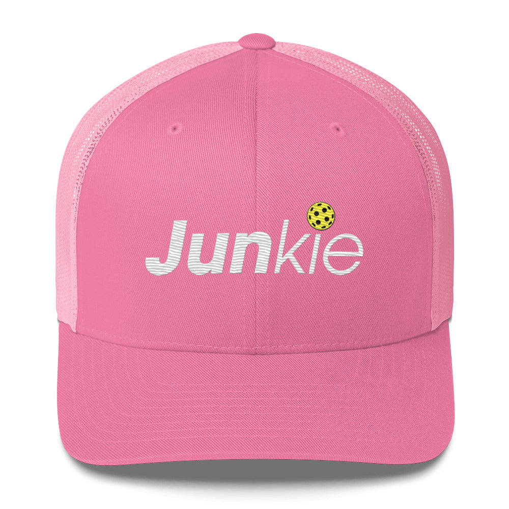 Pickleball Junkie Embroidered Pickleball Trucker Hat