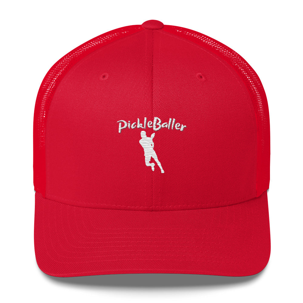 PickleBaller Embroidered Pickleball Trucker Hat