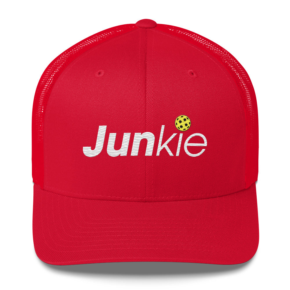 Pickleball Junkie Embroidered Pickleball Trucker Hat
