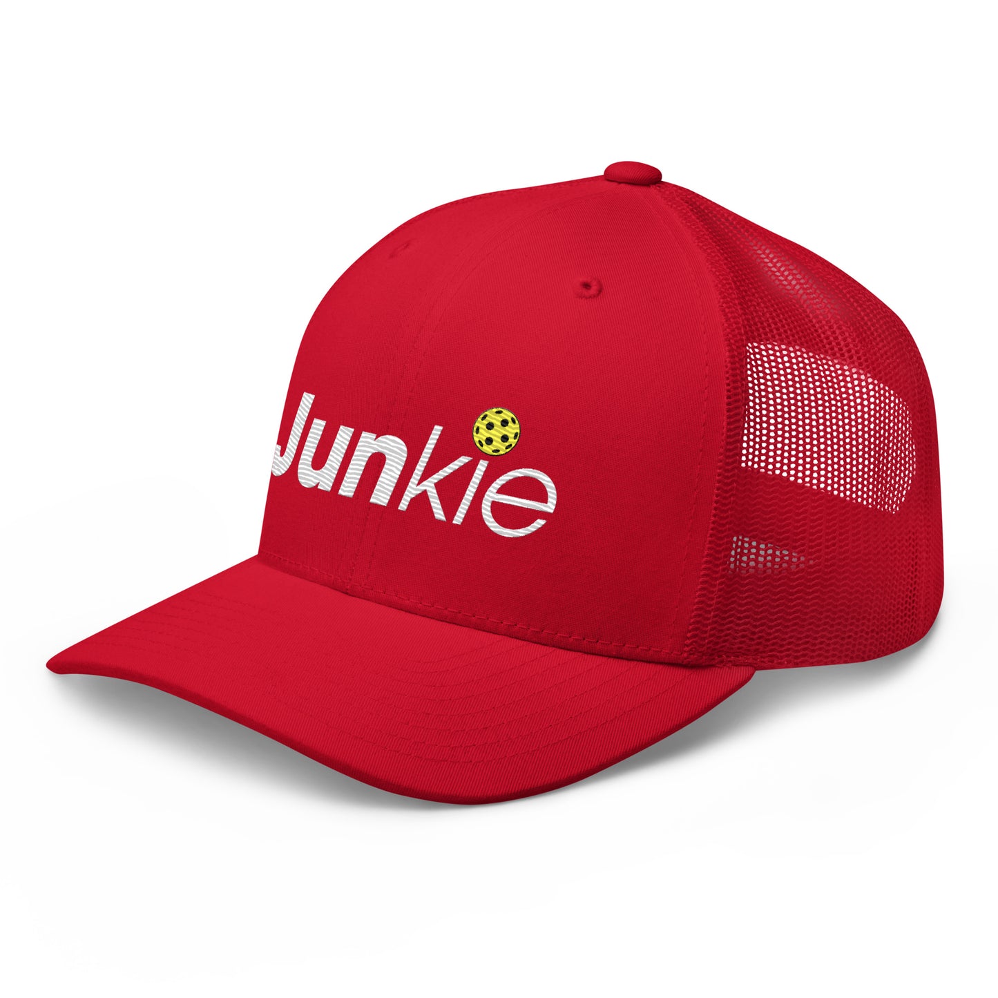 Pickleball Junkie Embroidered Pickleball Trucker Hat