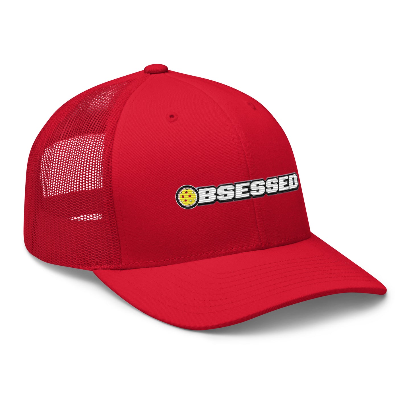 Obsessed With Pickleball Embroidered Pickleball Trucker Hat