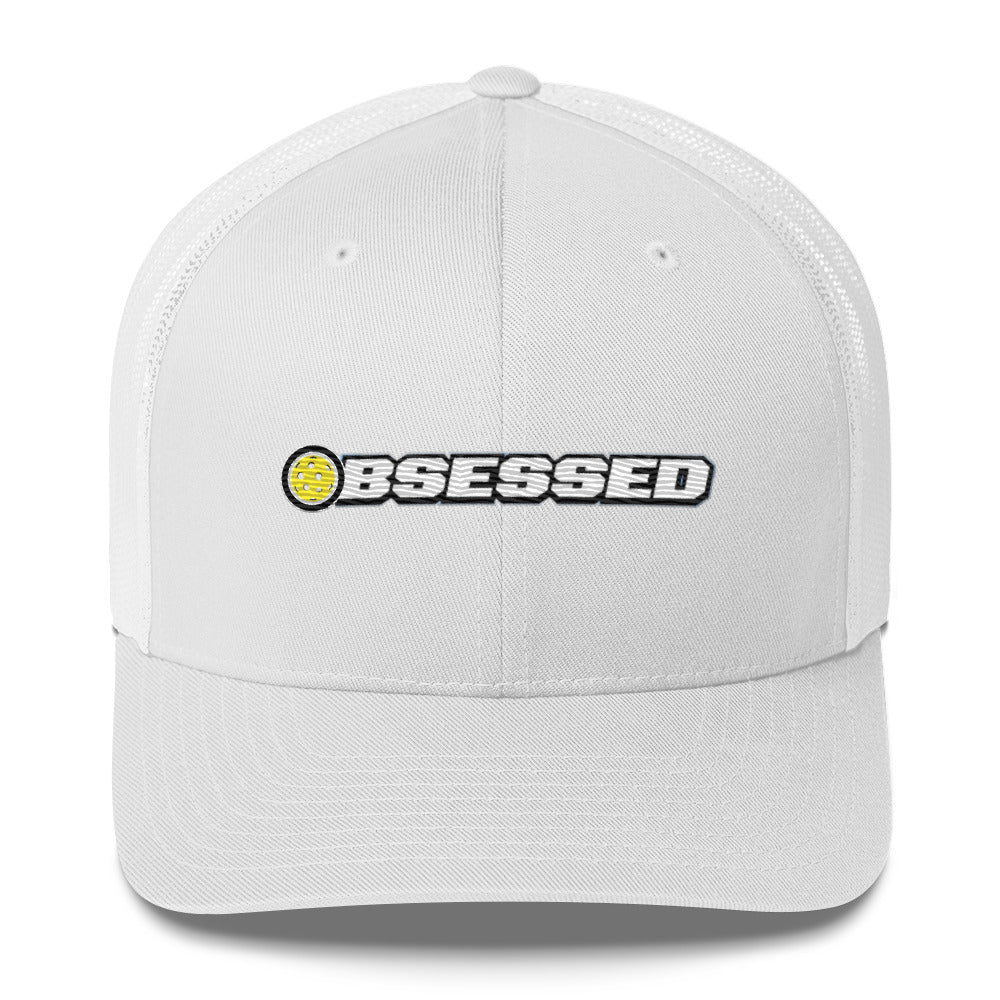 Obsessed With Pickleball Embroidered Pickleball Trucker Hat