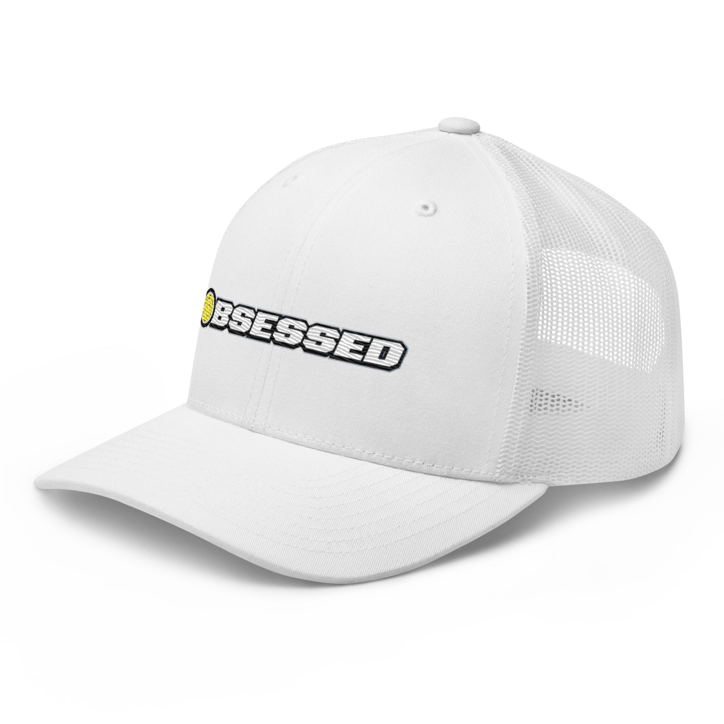 Obsessed With Pickleball Embroidered Pickleball Trucker Hat