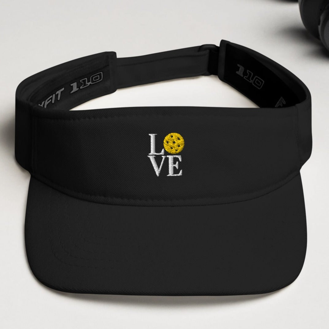 LOVE Pickleball Super Cute Embroidered Pickleball Visor