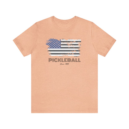Unisex American Flag Pickleball Since 1965 Premium T-Shirt
