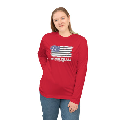 American Flag Pickleball Since 1965 Performance Long Sleeve Shirt