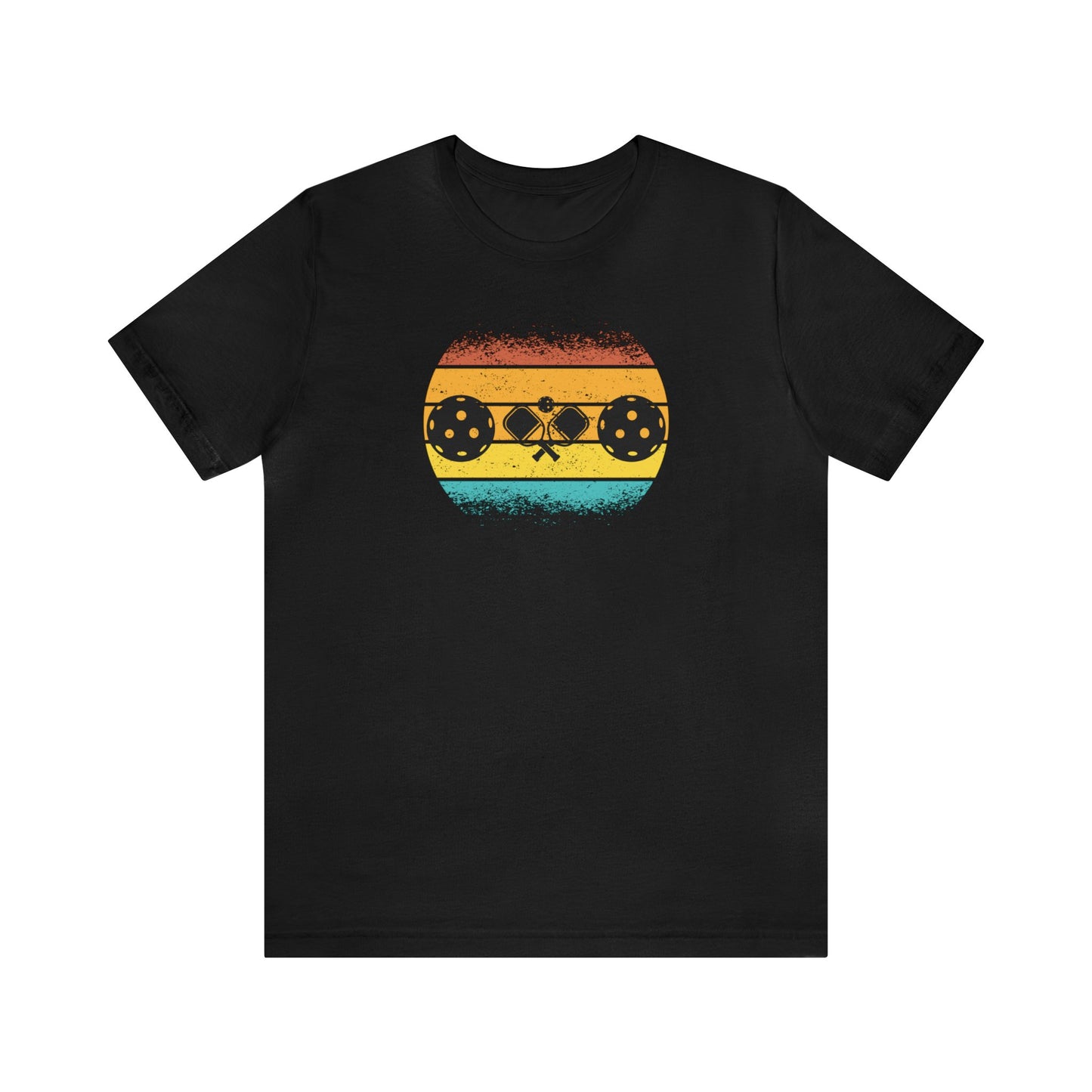 Unisex Tropical Pickleball Sunset Premium T-Shirt