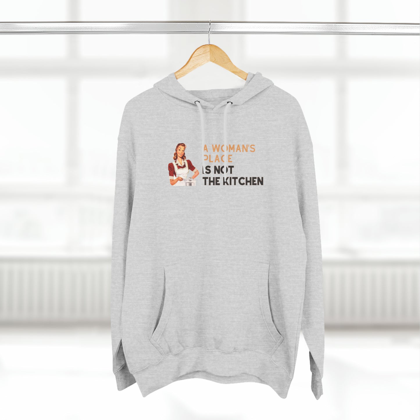 A Woman's Place Is Not The Kitchen Super Cute, Funny Pickleball Hoodie