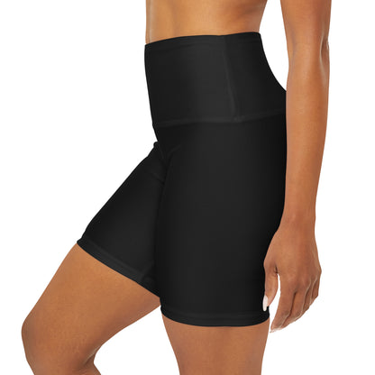 Drop Shot District Pickleball Logo High Waisted Pickleball Yoga Shorts High-Rise