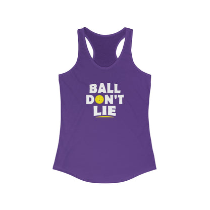 Ball Don't Lie Funny, Super Cute Women's Pickleball Tank Top