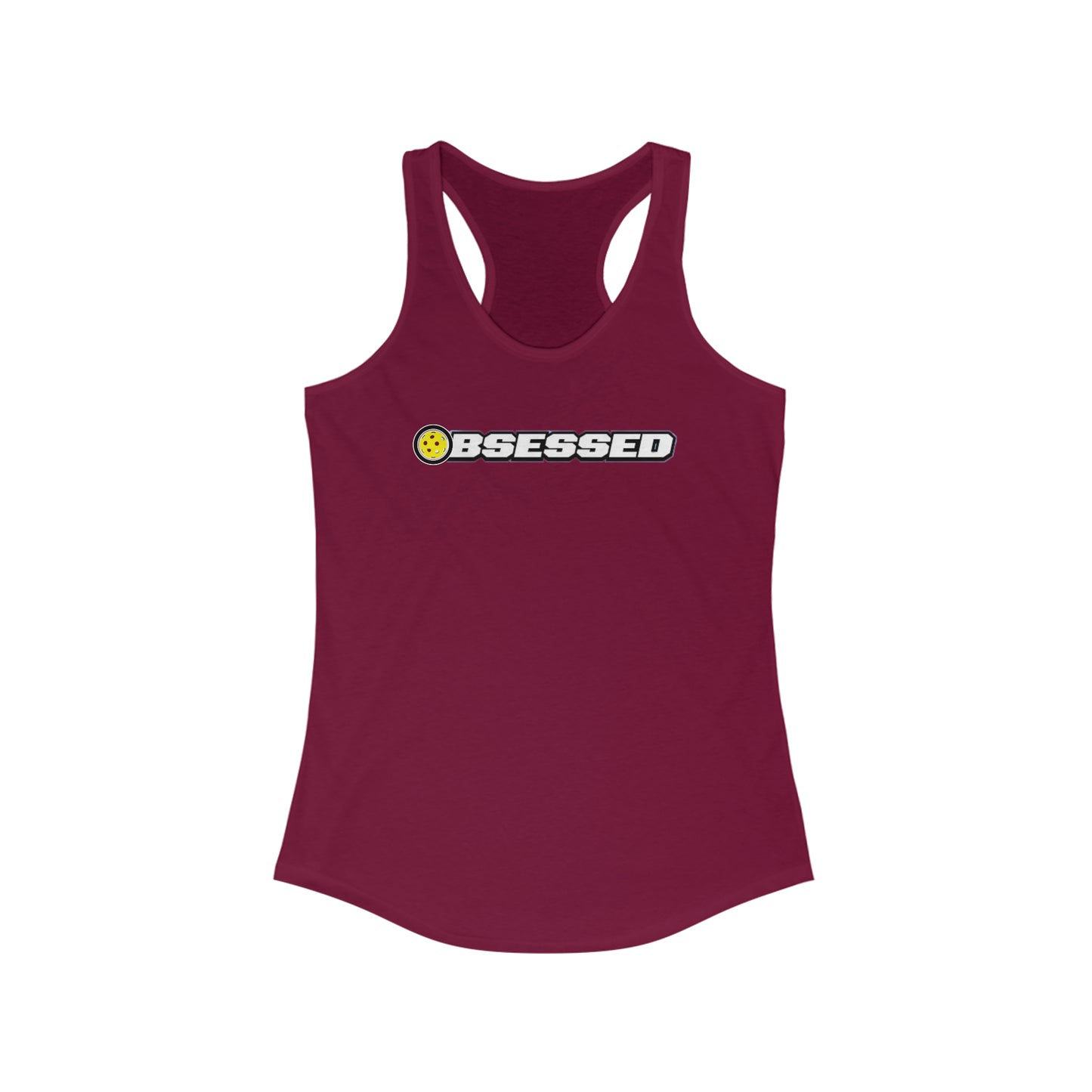 Obsessed With Pickleball Women's Racerback Pickleball Tank Top