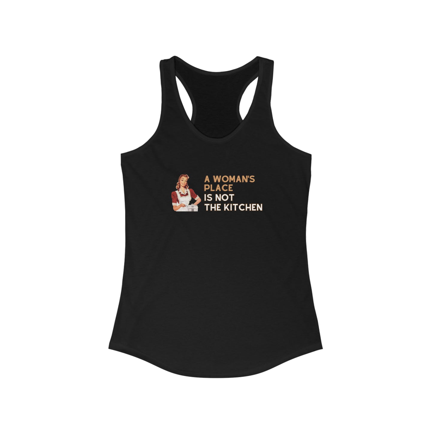 A Woman's Place Is Not The Kitchen Super Cute, Funny Pickleball Tank Top