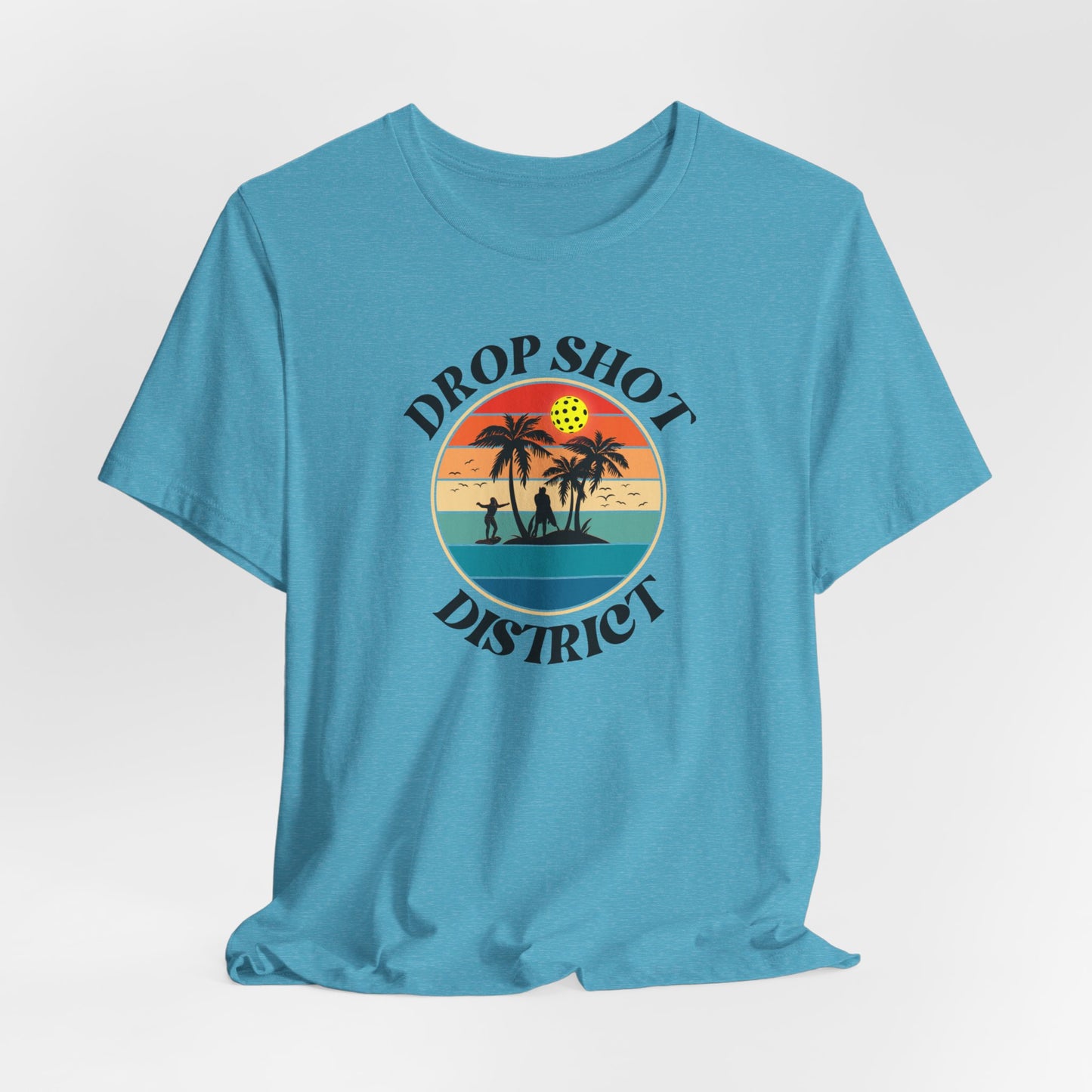 Unisex Drop Shot District Logo Premium Pickleball T-Shirt