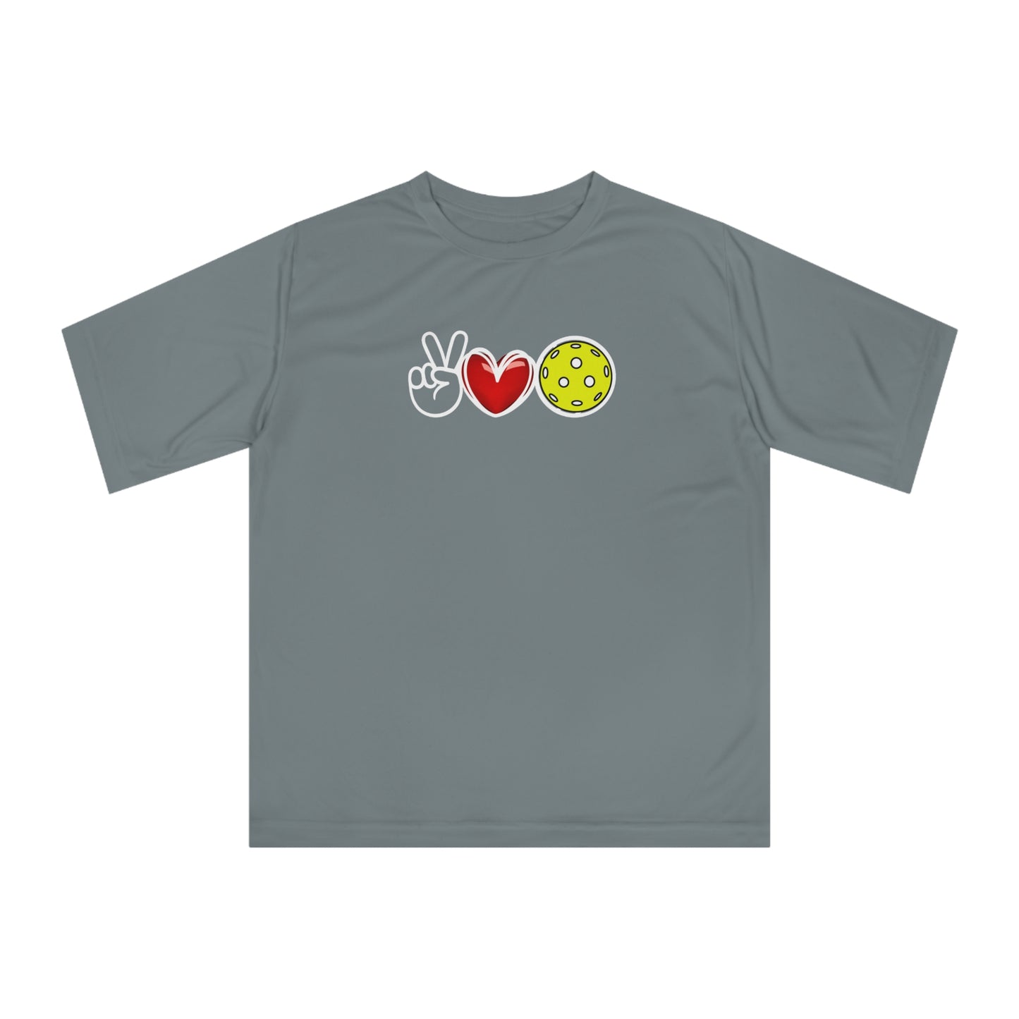 Peace, Love, Pickleball Super Cute Unisex Performance T-shirt