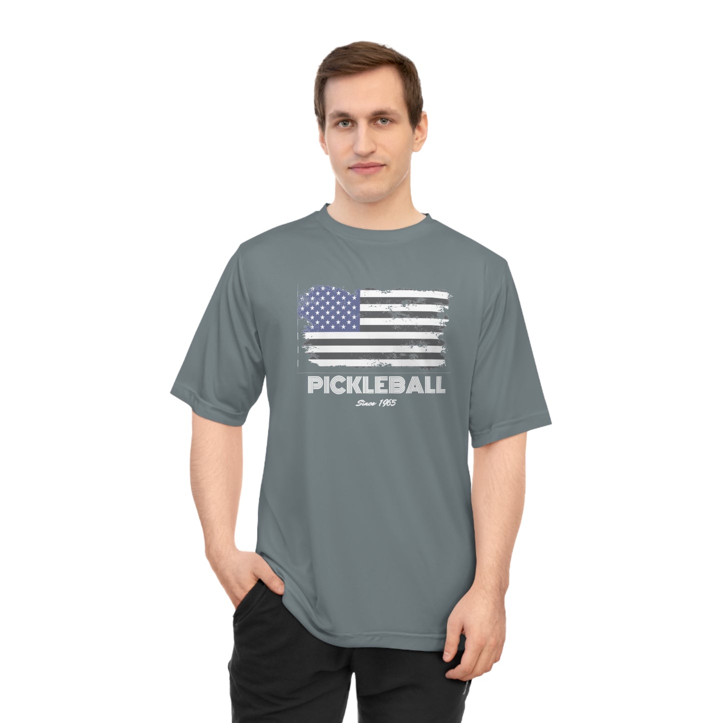Unisex American Flag USA Pickleball Since 1965 Patriotic Performance T-shirt