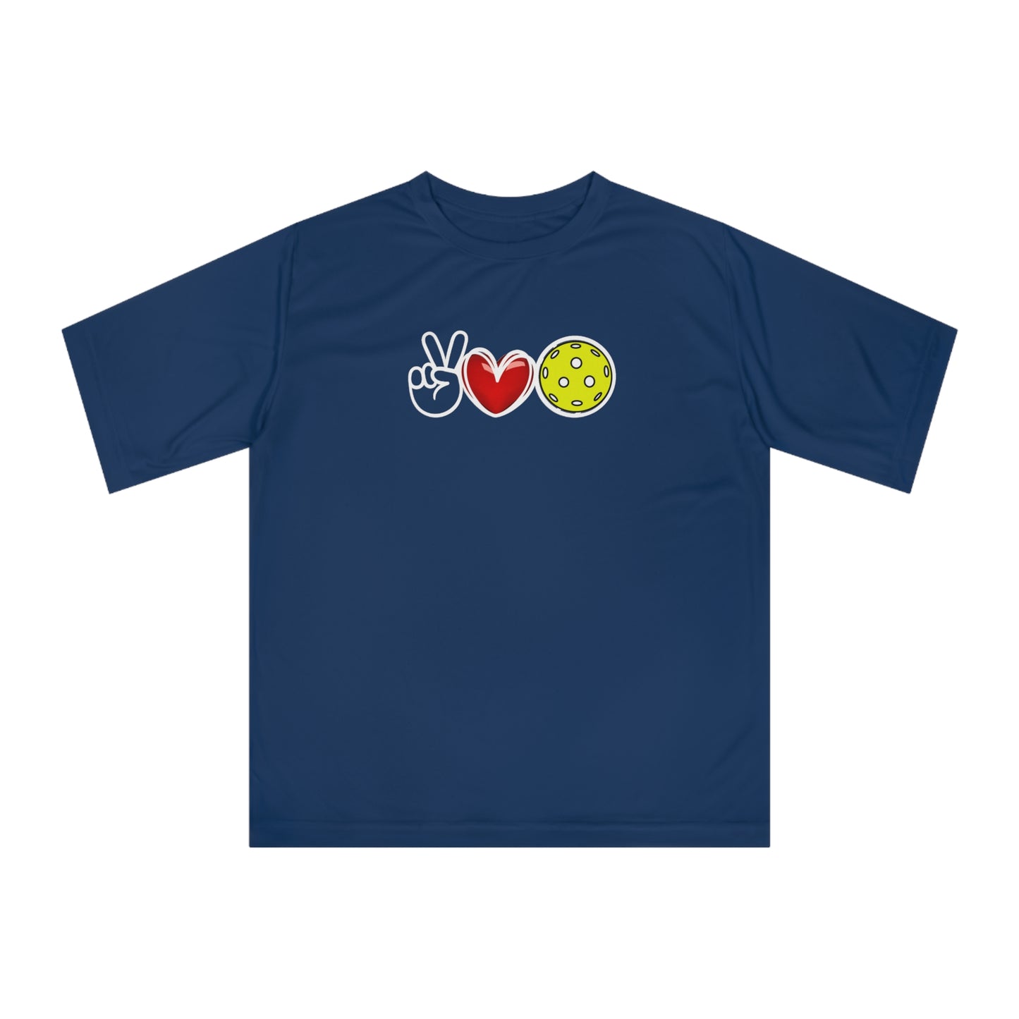 Peace, Love, Pickleball Super Cute Unisex Performance T-shirt