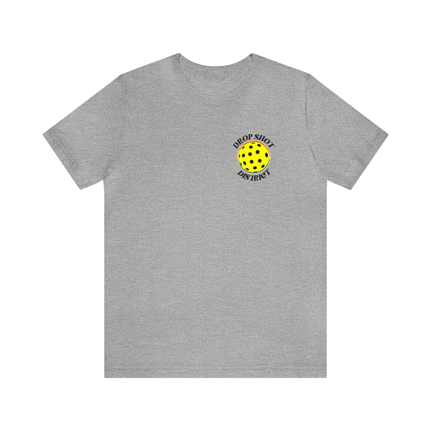 Unisex Drop Shot District Pickleball Logo Premium T-Shirt