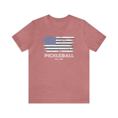 Unisex American Flag Pickleball Since 1965 Premium T-Shirt