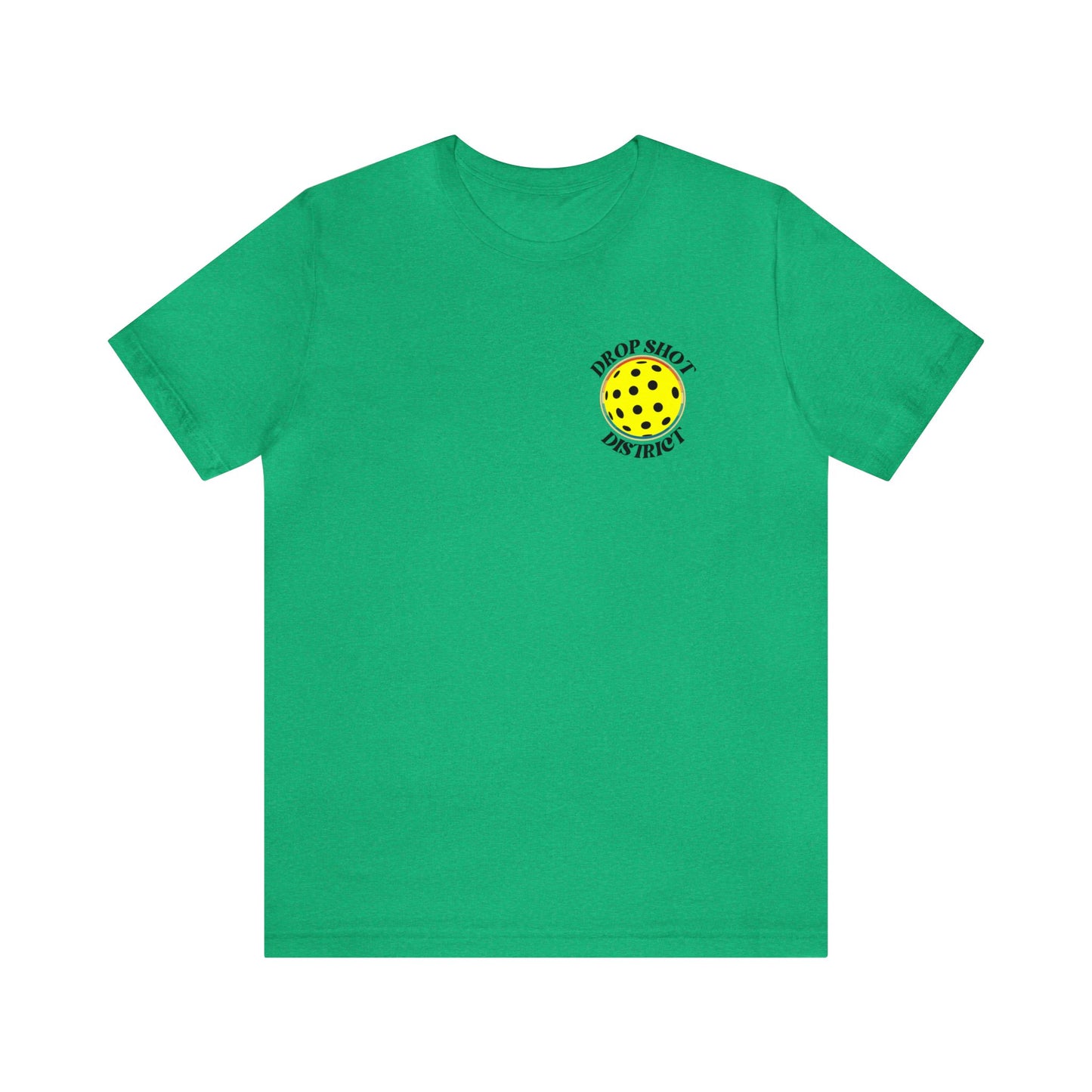 Unisex Drop Shot District Pickleball Logo Premium T-Shirt