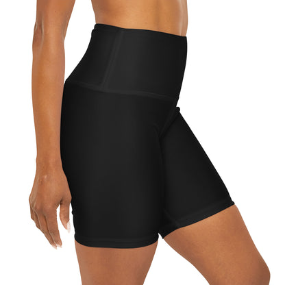 Drop Shot District Pickleball Logo High Waisted Pickleball Yoga Shorts High-Rise