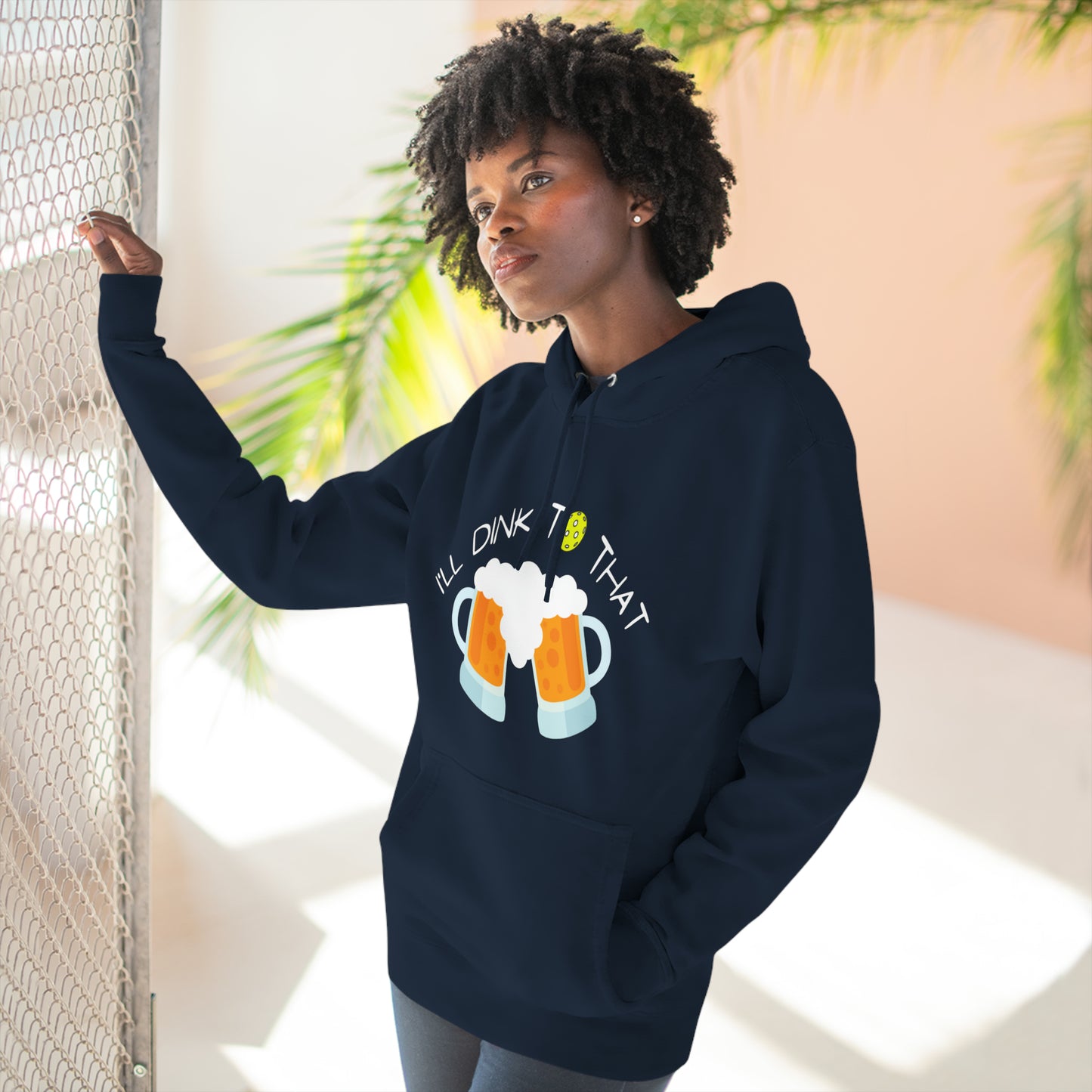 I'll Dink To That Funny Premium Pickleball Pullover Hoodie