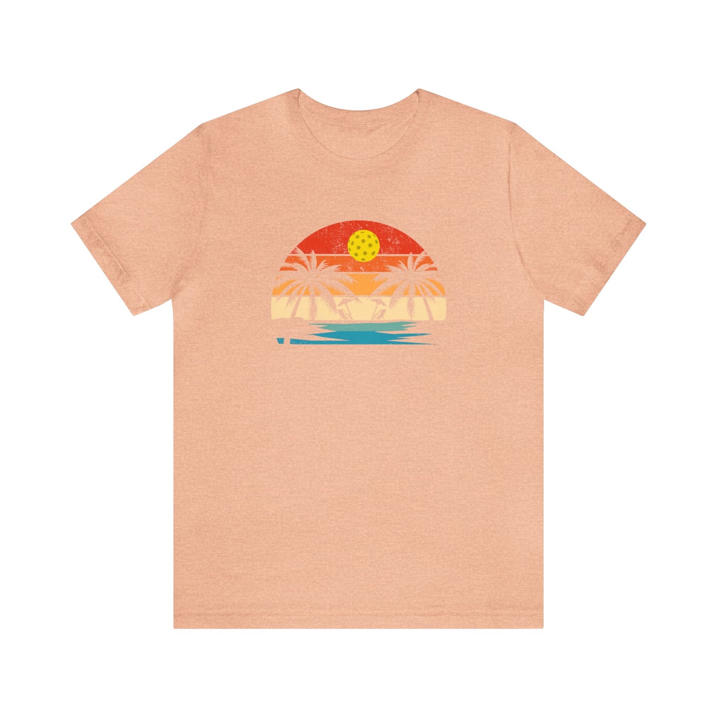 Unisex Beautiful Pickleball Sunset Premium T-Shirt