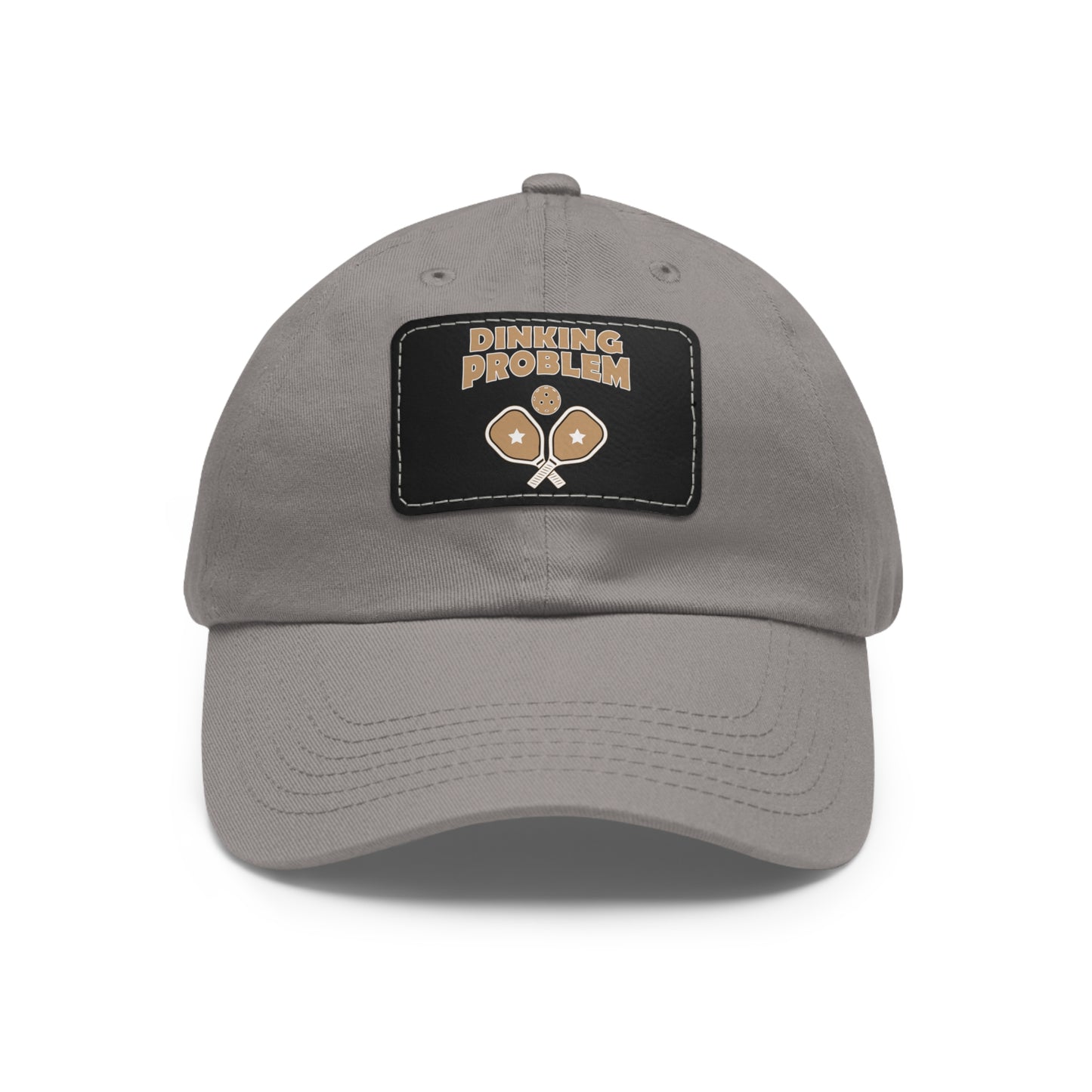 Dinking Problem Funny Pickleball Hat with Leather Patch