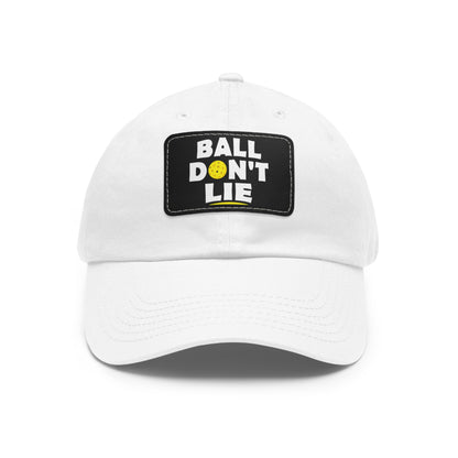 Ball Don't Lie Funny Pickleball Hat with Leather Patch