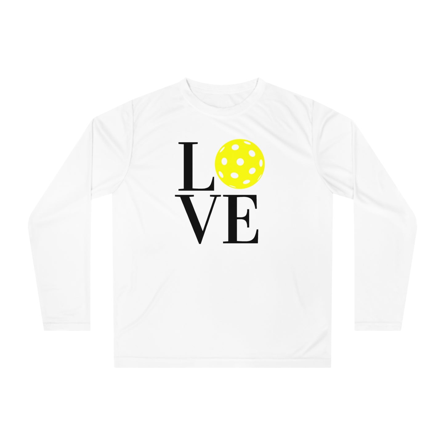 LOVE Pickleball Super Cute Unisex Performance Long Sleeve Shirt