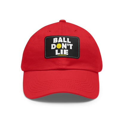 Ball Don't Lie Funny Pickleball Hat with Leather Patch