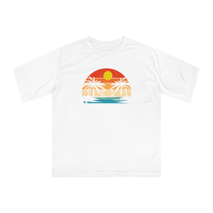 Unisex Beautiful Pickleball Sunset Performance T-shirt
