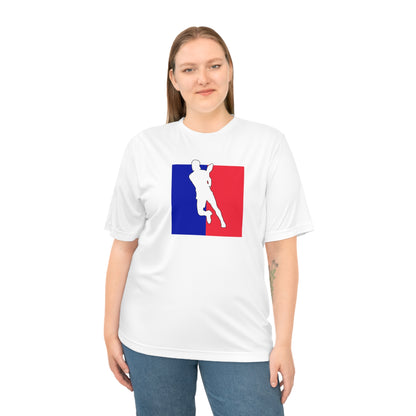Unisex Pickleball Player Logo Performance T-shirt
