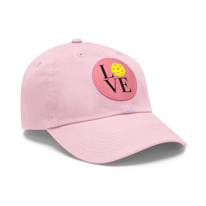 SUPER CUTE LOVE Pickleball Hat with Leather Patch