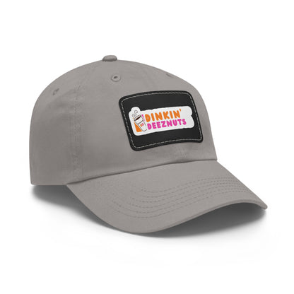 Dinkin Deeznuts Funny Pickleball Hat with Leather Patch | Dinking