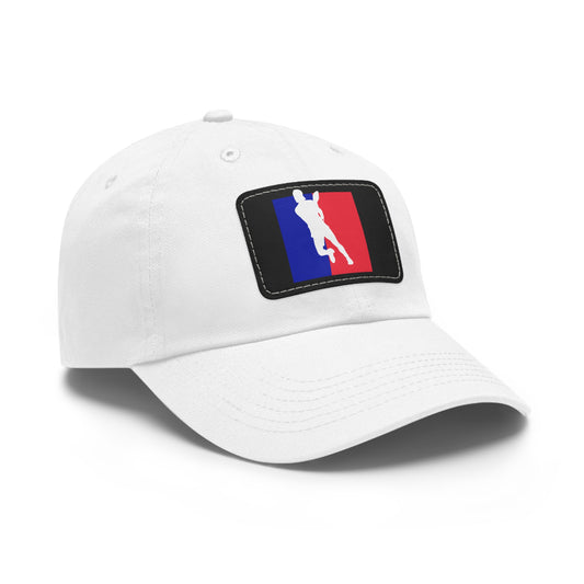 Pickleball Player Logo Hat (printed with leather patch) similar to pickleball jordan jumpman