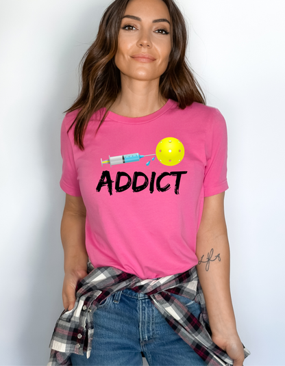 Unisex Pickleball Addict Premium T-Shirt