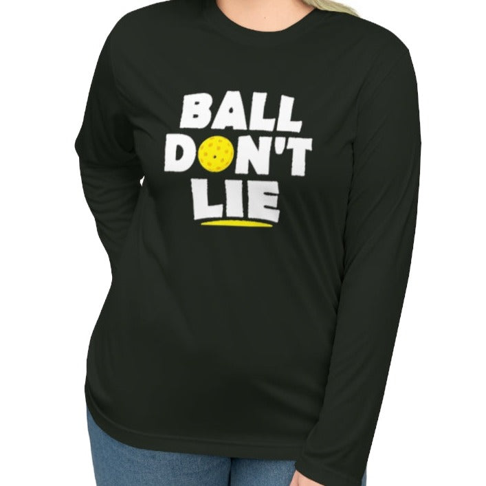 Bold stylish Unisex Ball Don't Lie Performance Pickleball T-shirt