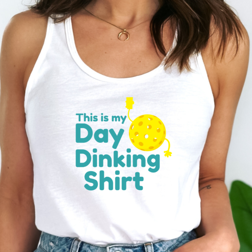 This Is My Day Dinking Shirt Women's Racerback Pickleball Tank Top
