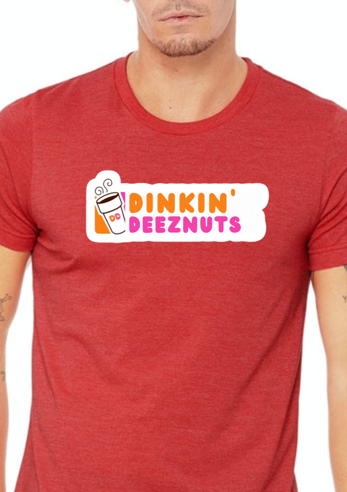 Super funny, cheeky Dinkin' Deeznuts Unisex Premium T-Shirt