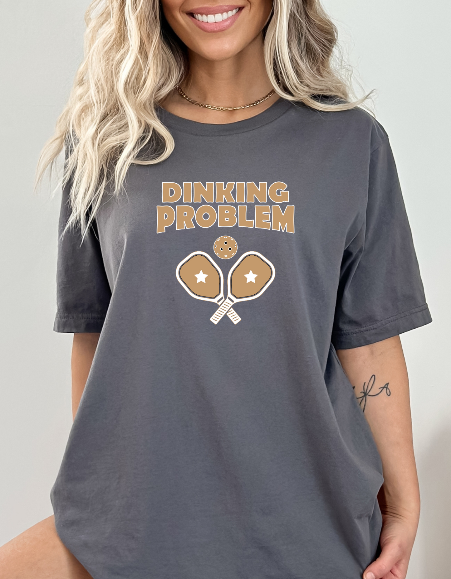 Unisex Dinking Problem Funny Premium Pickleball T-Shirt