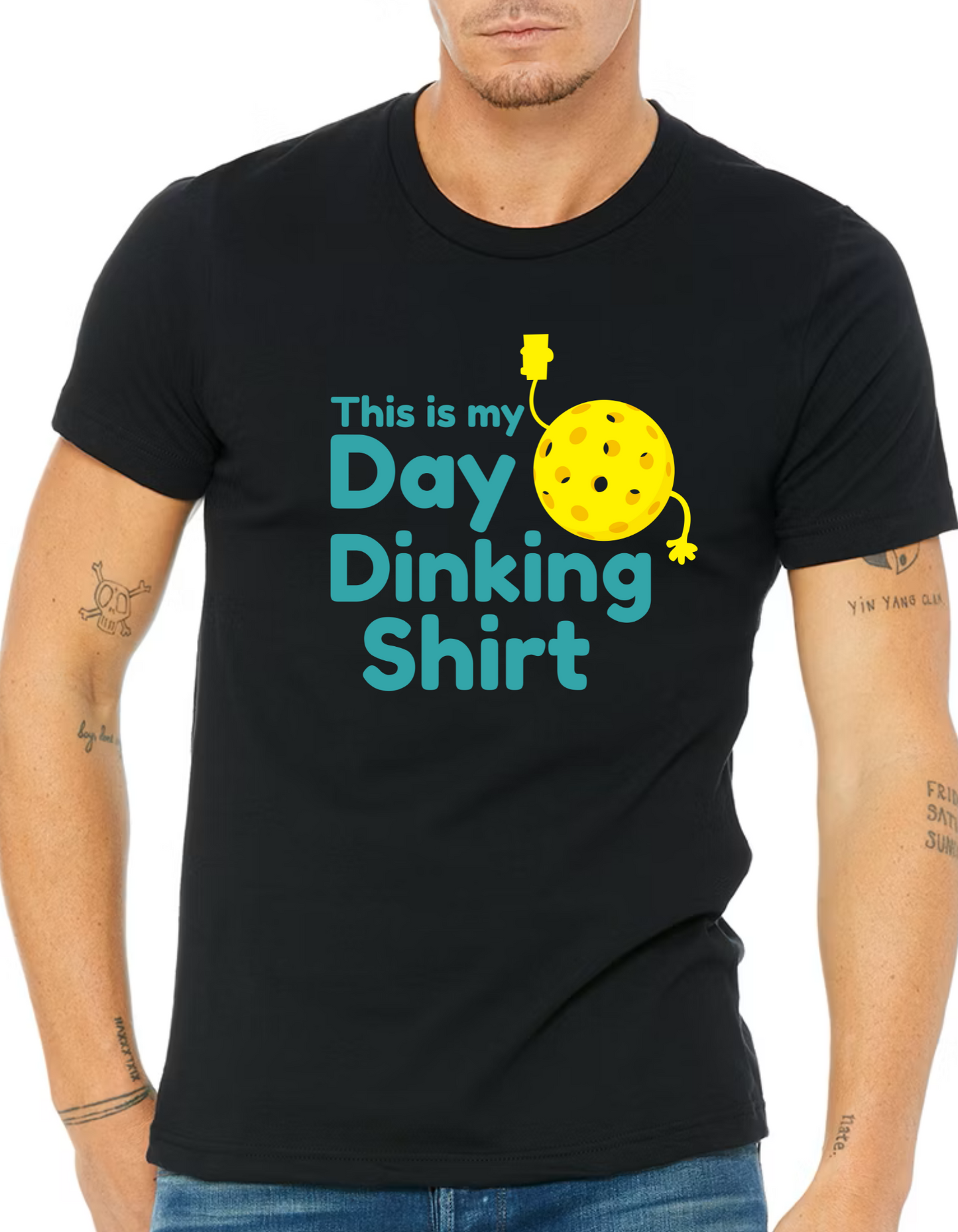 Unisex This Is My Day Dinking Shirt Funny Premium Pickleball T-Shirt